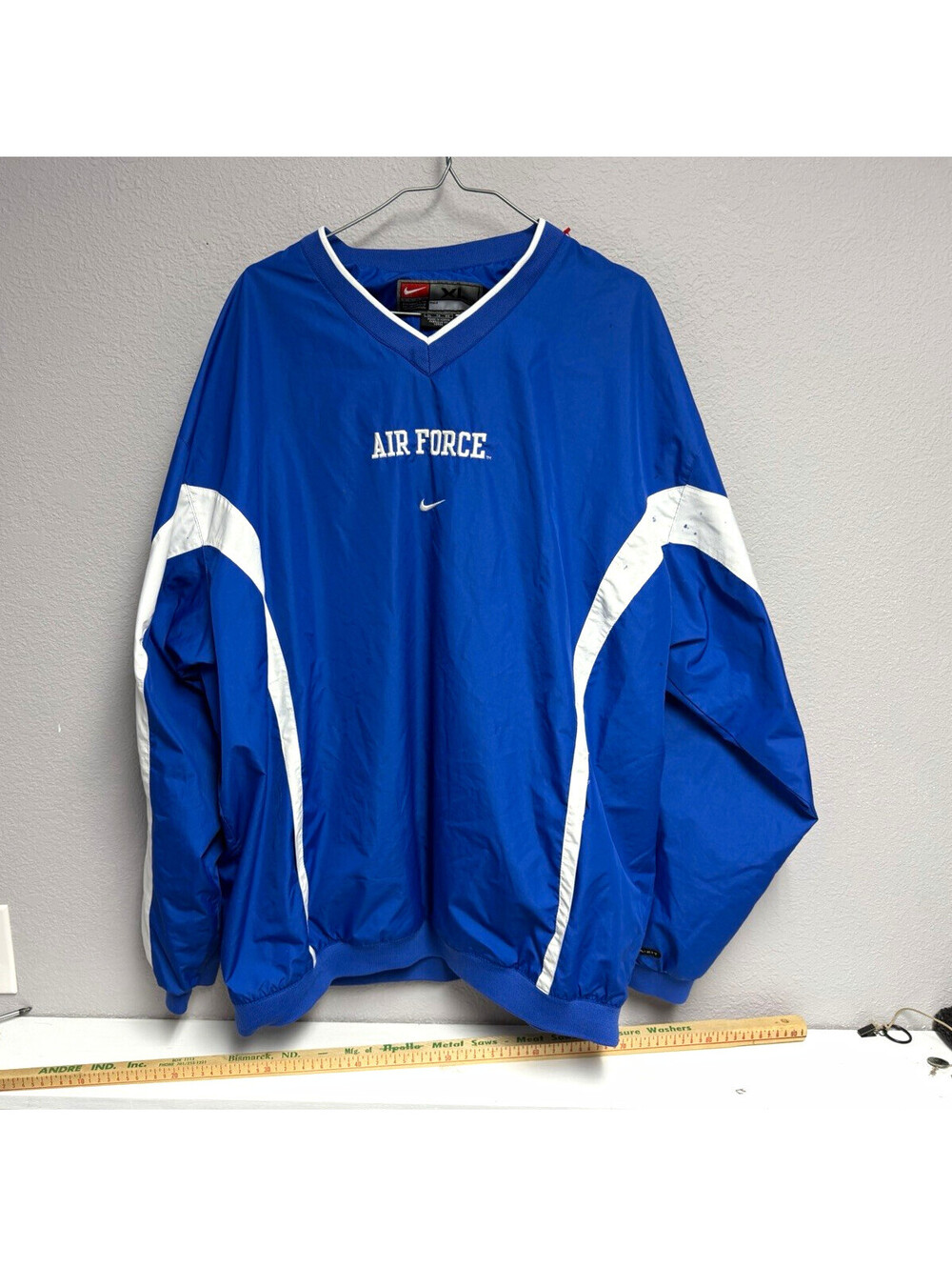 Nike Team Air Force Colorblock Pullover Windbreaker Jacket Mens XL / See Pics